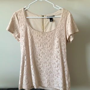 White House Black Market Floral Lace Blouse